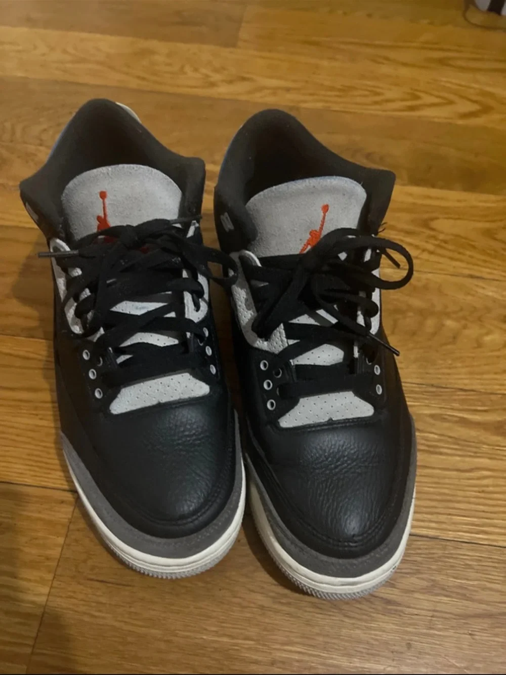 Jordan Men’s Black, Gray & Orange Low-Top Sneakers